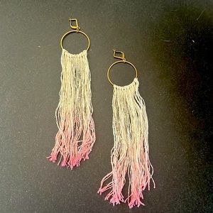 Super unique textile earrings